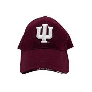 Indiana Hoosiers Baseball Cap Steve & Barrys Maroon White IU Logo OS Fits All